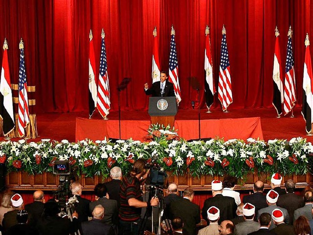 Vor acht Jahren sprach Barack Obama in... &#8211; und begeisterte das Publikum.  | Foto: DPA