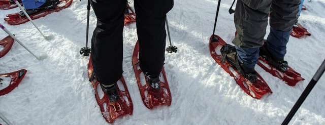 In Schneeschuhen geht&#8217;s rund um den Feldberg.   | Foto: Patrick Seeger