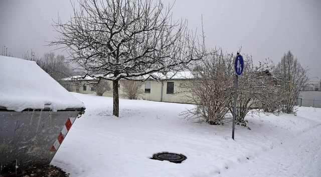 Wo Flchtlinge jetzt noch in Baracken ...fr die Anschlussunterbringung bauen.   | Foto: Winfried Dietsche