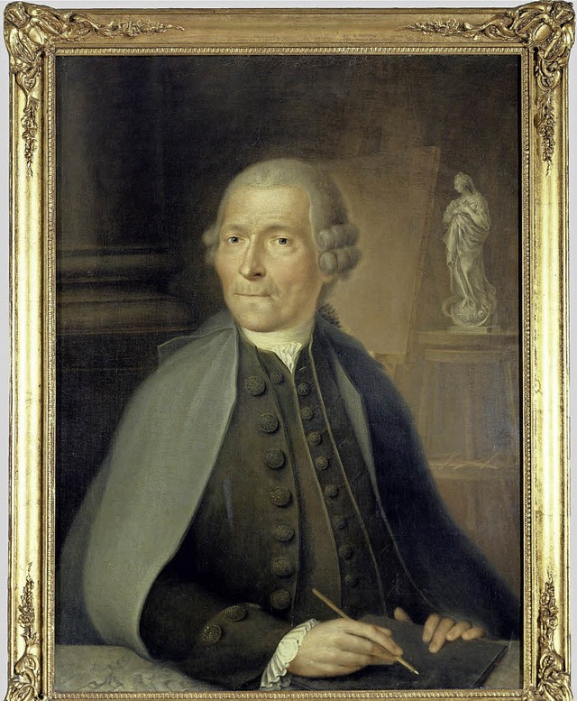 Christian Wentzinger, Altersbildnis von  Simon Gser, um 1800   | Foto:  Stiftungsverwaltung Freiburg)