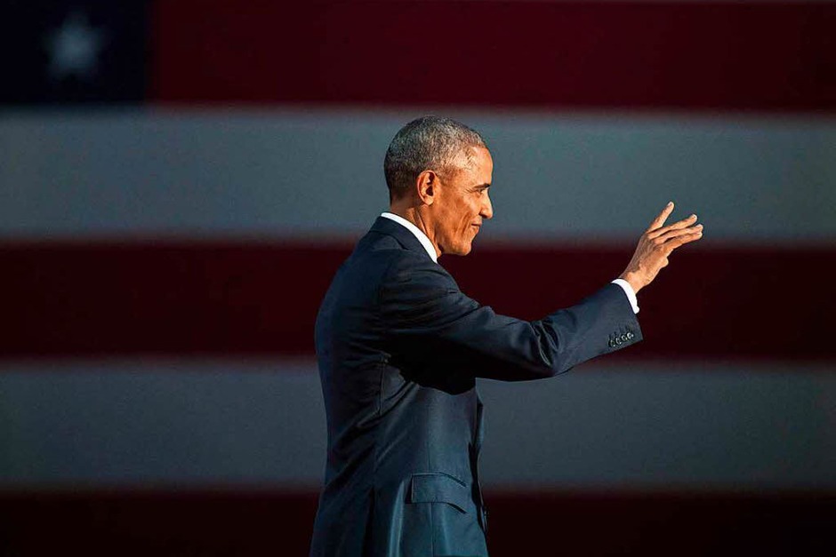 Obama spricht bei seiner Rede über Bürgerpflichten und Hoffnung, Optimismus und von Werten. (Foto: AFP) Obama spricht bei seiner Rede über Bürgerpflichten und Hoffnung, Optimismus und von Werten. (Foto: AFP)