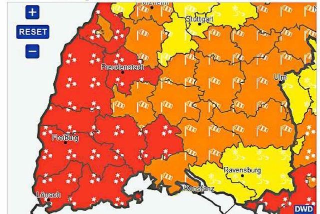 Deutscher Wetterdienst warnt vor Unwetter im Kreis Lörrach