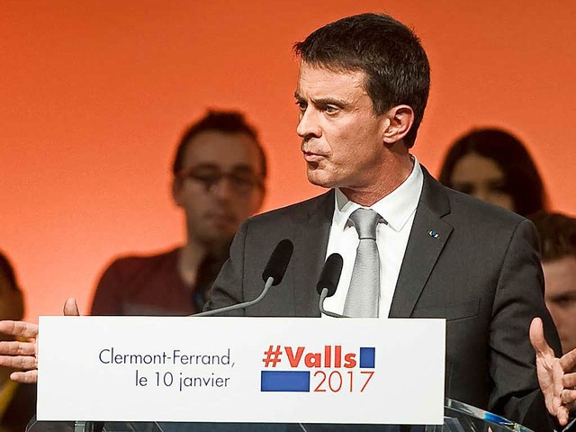 Unter Druck: Ex-Premier Manuel Valls  | Foto: AFP