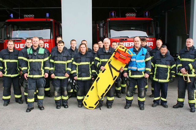 Die Gersbacher Feuerwehrabteilung hat ...nnoch manchen Grund zur Zufriedenheit.  | Foto: Gerd Sutter