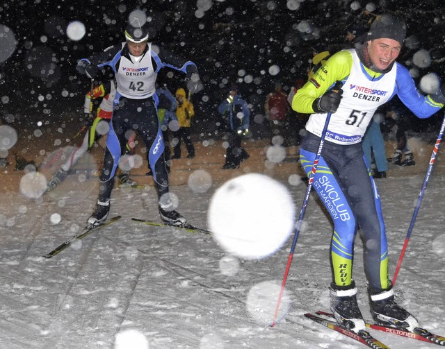 Langlaufmeisterschaft bei Winterwetter...ist das Wetter nur noch eine Funote.   | Foto: Jun