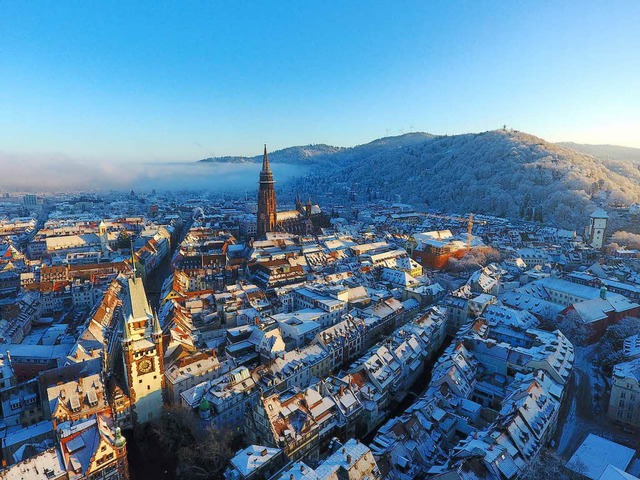 Eine Schwarmstadt und manchmal auch zum Schwrmen: Freiburg   | Foto: Badische Fotokiste
