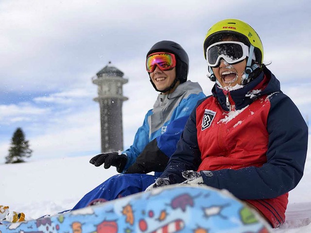 Schnee auf dem Feldberg: Snowboarder Thomas Latzel  | Foto: Liftverbund Feldberg