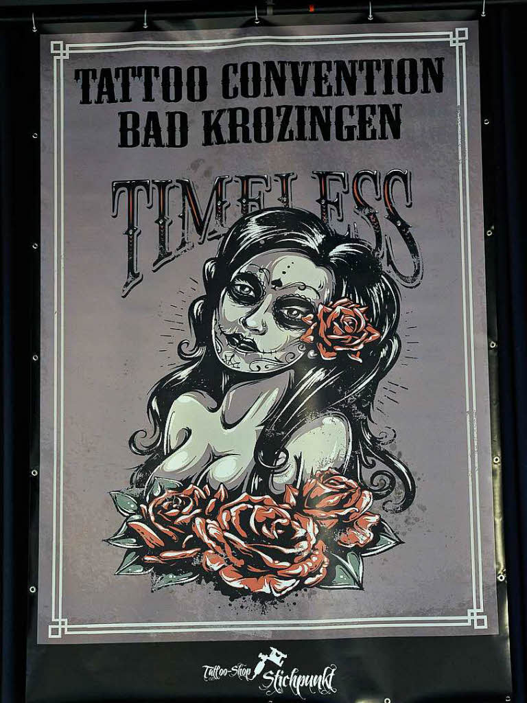 Das Plakat des ausrichtenden Bad Krozinger Tattoo-Shops Stichpunkt Das Plakat des ausrichtenden Bad Krozinger Tattoo-Shops Stichpunkt