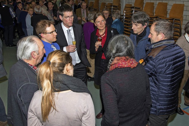 Brgermeister Jochen Paleit (oben) nut...nhausen die Gelegenheit zum Gesprch.   | Foto: Olaf Michel