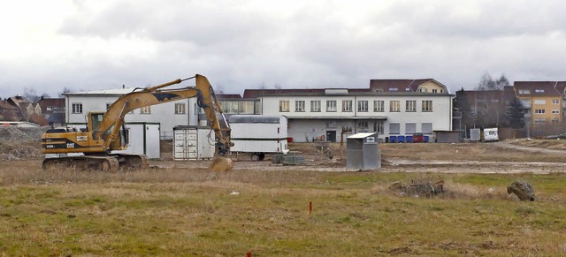 Die Bauarbeiten auf dem Brennet-Areal ...eser Woche sind die Bagger angerckt.   | Foto: Felix Held