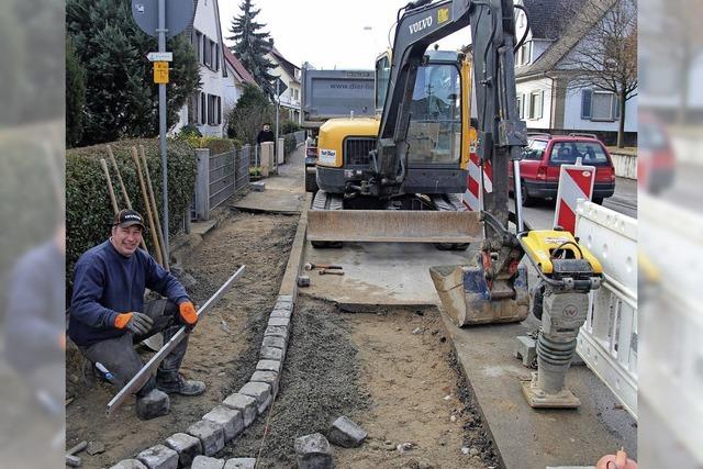 Langwierige Arbeit an Wasserrohrbruch