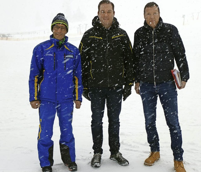 Auf  vier Weltcuptage am Feldberg freu...elix Schreiner und Thorsten Rudolph .   | Foto: annemarie zwick