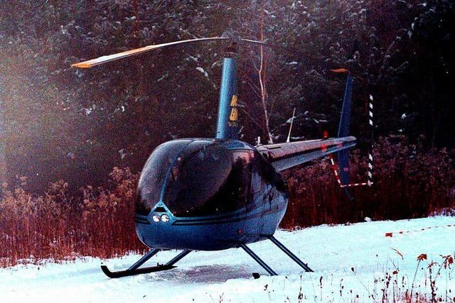 Zwei Mnner berfielen vor 20 Jahren Sparkasse mit einem Helikopter