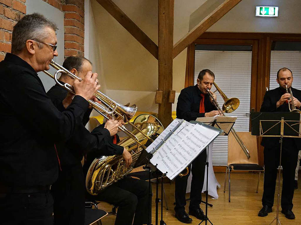 Musikalische Umrahmung mit dem Blserquintett des MV Umkirch