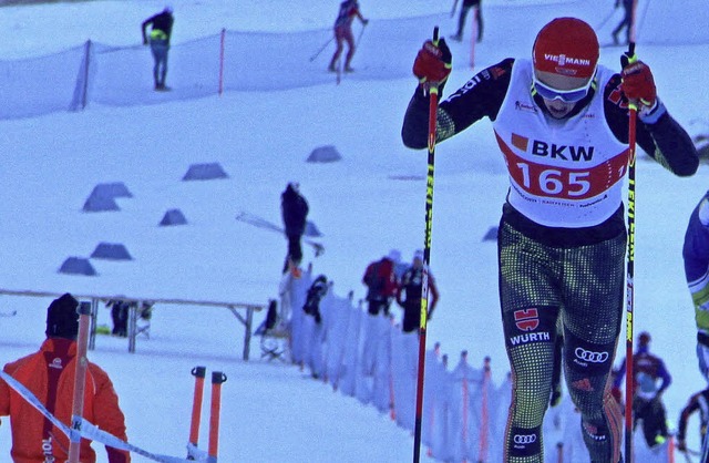 Janosch Brugger von der WSG Schluchsee...eutscher Juniorenmeister im Skiathlon.  | Foto: goller
