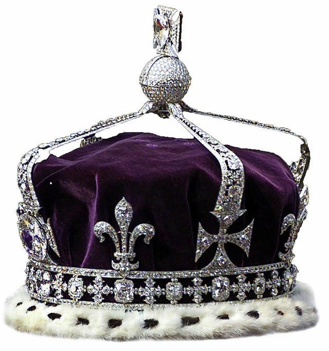 Jubilum: Die Krone trgt die britische Knigin Elizabeth II. im 65. Jahr.   | Foto: dpa