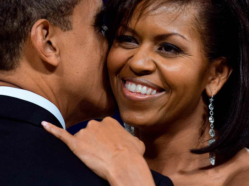 Der Tag der Vereidigung: Barack und Michelle Obama beim Youth Inauguration Ball in Washington,  20. Januar 2009.