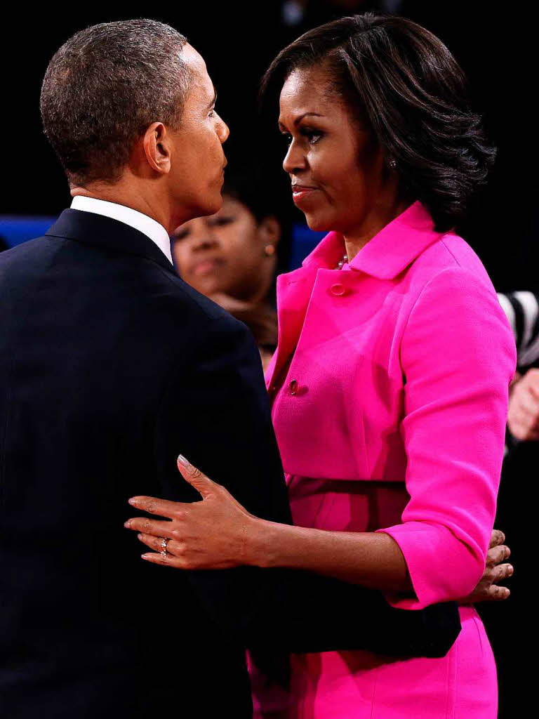 Michelle und Barack Obama (16. Okrober 2012).