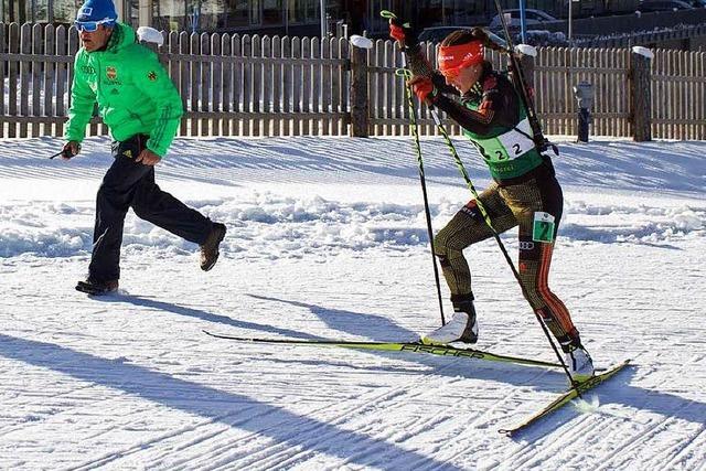 Die Juniorin Christin Maier vom SC Urach prsentiert sich mit zwei Siegen in Topform