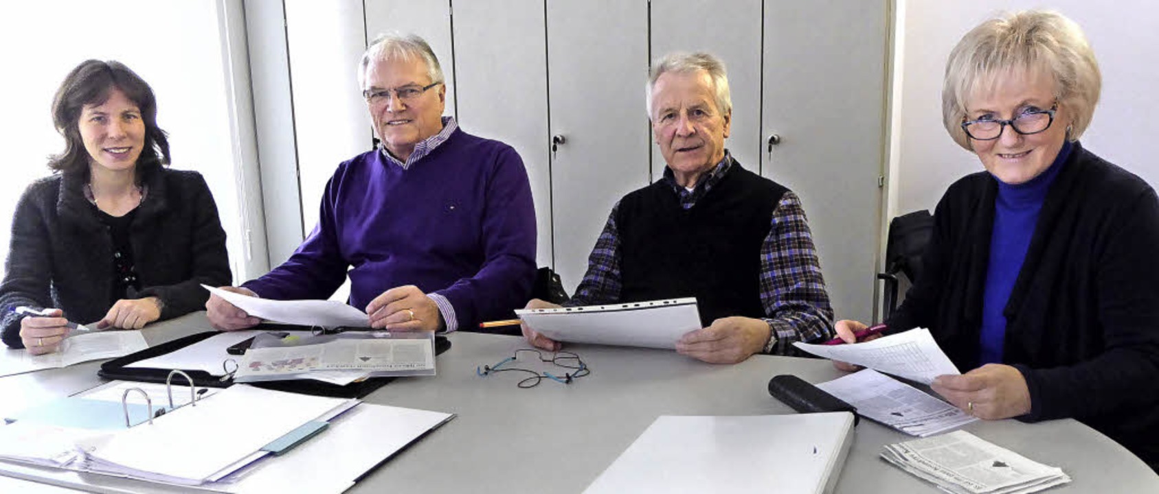 Sie saen in der  Jury (von links): Ga... Brugger, Werner Storz, Helga Federer   | Foto: Stellmach