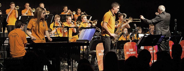 Goethes Groove Connection ist lngst e...e vor einem Jahr mit der SWR-Bigband.   | Foto: Goethe-Gymnasium