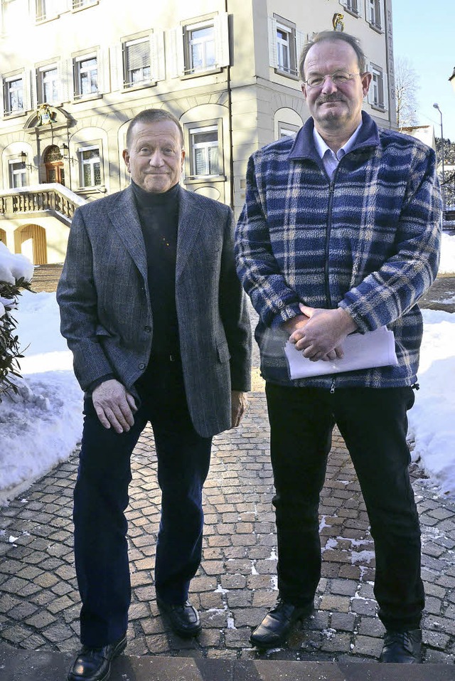 Reinhard Valenta und Peter Hofmeister  | Foto: Erika Bader