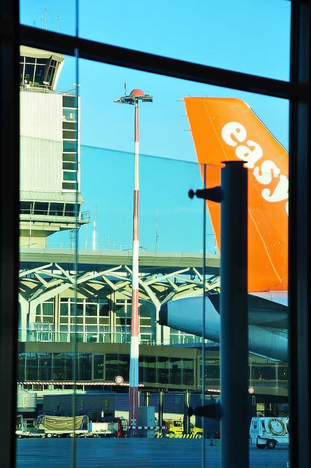 Der Euroairport ist von Easyjet abhngig.  | Foto: Annette Mahro