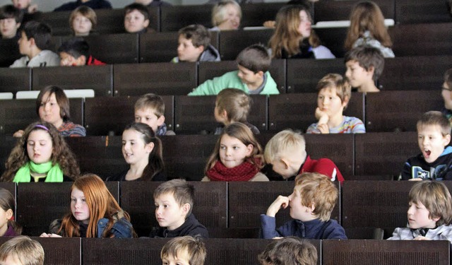 Das Interesse an der Kinder-Uni ist seit Jahren riesengro.   | Foto: Hochschule