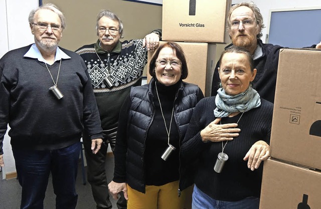 Regisseur Thomas Schmidt (rechts) und ...atergruppe &#8222;Querfeldrhein&#8220;  | Foto: Roswitha Frey