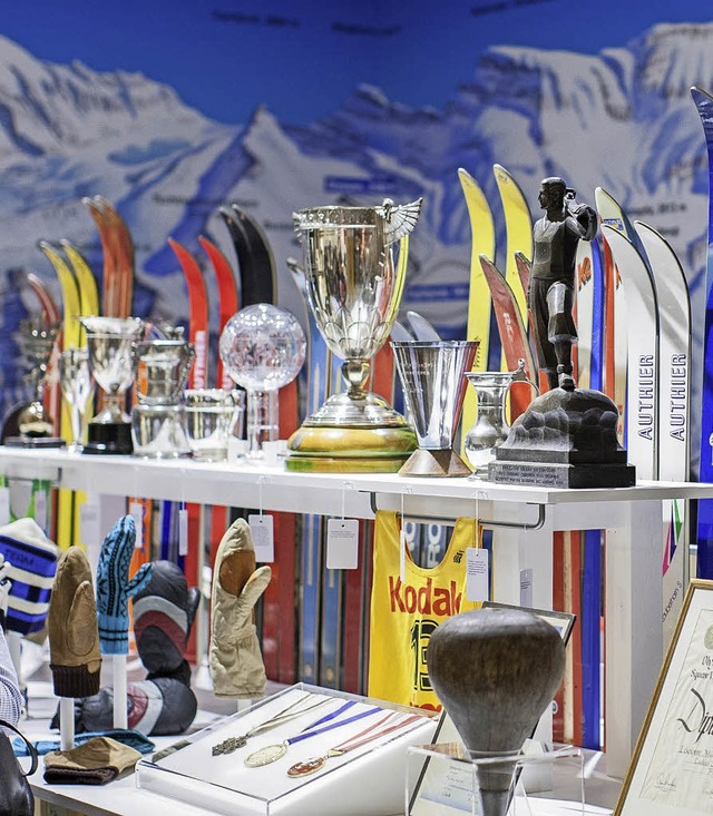 Derzeit zeigt das Sportmuseum die  Son...lung &#8222;Pistengeschichten&#8220;.   | Foto: Nicolas Gysin