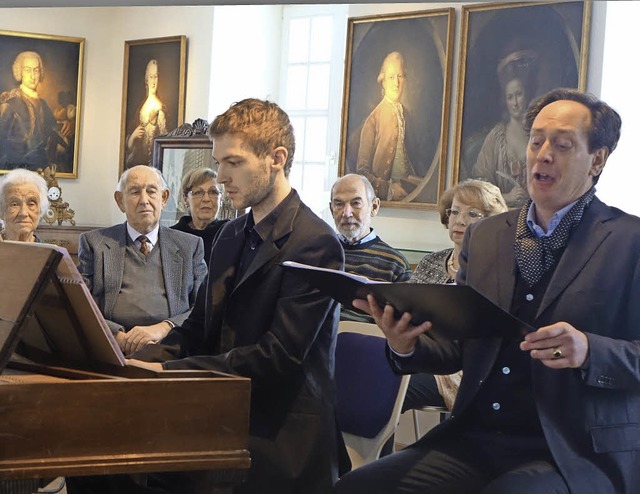 Pianist Ludovic Van Hellemont und  Ten...n groe Gefhle  la 18. Jahrhundert.   | Foto: Roswitha Frey