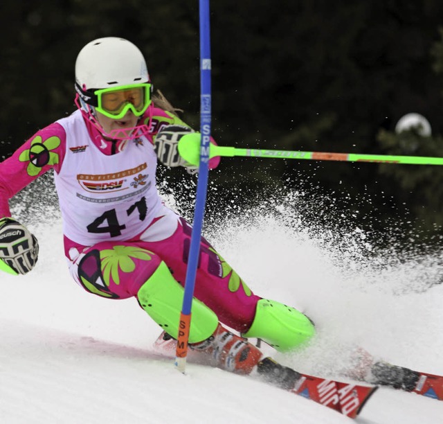 Emilia Lffler von der WSG Feldberg fu...der Altersklasse U 16 auf Rang sechs.   | Foto: horning-wiesler