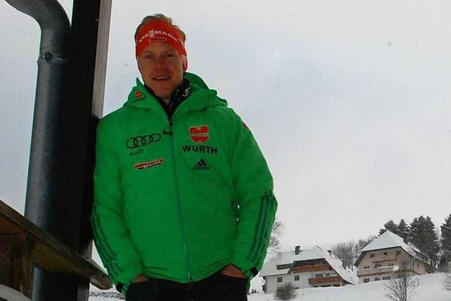 Biathlet Roman Rees trainiert auch daheim in Hofsgrund