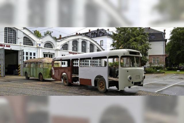 Die Freunde der Freiburger Straßenbahn restaurieren auch historische Omnibusse