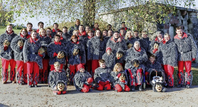 Die Meisler Mohren in ihren Grau-roten...ling und Winter symbolisieren sollen.   | Foto: Wunderle