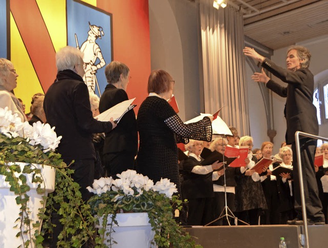 Die Kantorei sang beim Neujahrsempfang.   | Foto: Walser