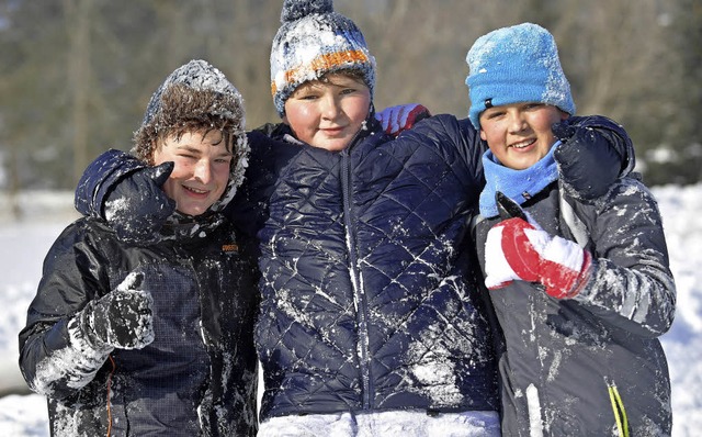 Die Drei aus dem Schnee <ppp></ppp>  | Foto: Wolfgang Scheu