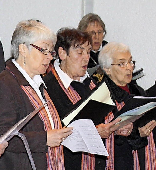 Der Kirchenchor St. Fridolin war 2016 ... bei 16 weiteren Auftritten zu hren.   | Foto: Cornelia Liebwein