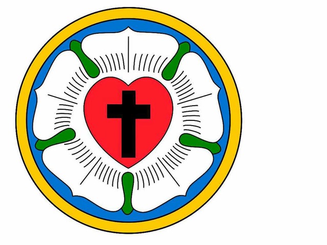 Die Lutherrose  benutzte Luther als eine Art Logo seines Glaubens.  | Foto: Wikipedia