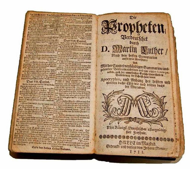 Welche Rolle spielte Luther in der Ent... Eine Lutherschrift aus dem Jahr 1711.  | Foto: -