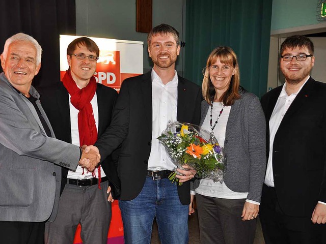 In der Delegiertenkonferenz der SPD wu...te)  zum Bundestagskandidaten gewhlt.  | Foto: Jutta Schtz