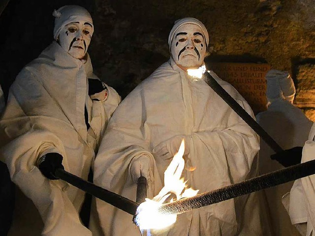 Die Hler sind fr Werner Mezger eine...ten Figuren der Fasnacht am Hochrhein.  | Foto: Felix Lieschke