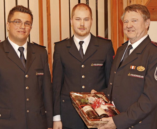 Peter Thomann (rechts) wurde fr 45 Ja...ssen Stellvertreter Christian Siebold.  | Foto: Rank