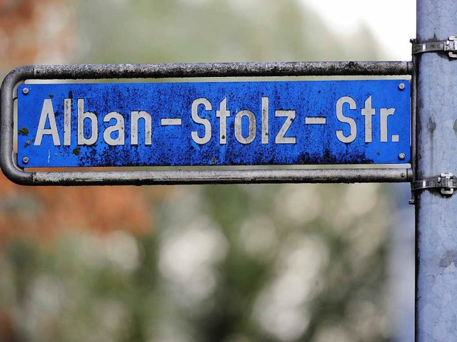 Auch die Alban-Stolz-Strae soll umbenannt werden.  | Foto: Ingo Schneider