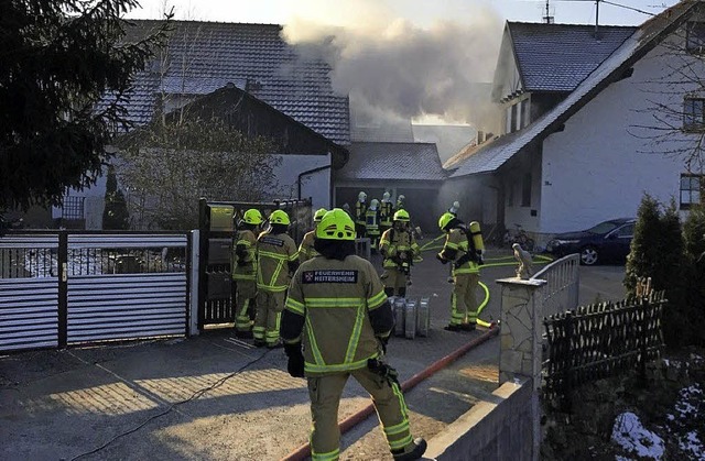 Kellerbrand in Eschbach  | Foto: Feuerwehr