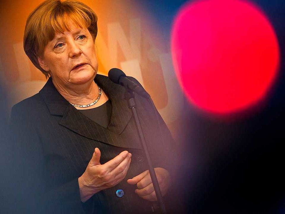 Merkel kam das erste Mal zur Klausur nach Schöntal.  | Foto: dpa