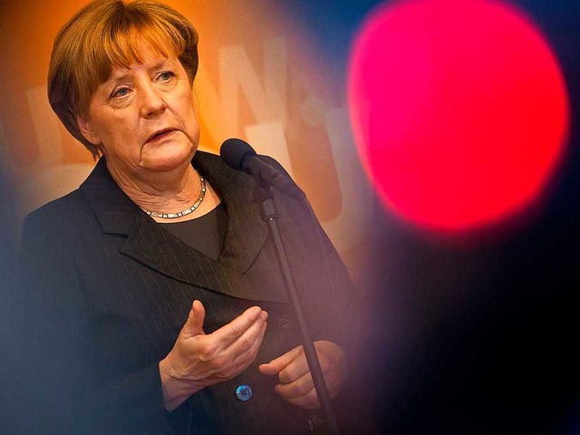 Merkel kam das erste Mal zur Klausur nach Schntal.  | Foto: dpa