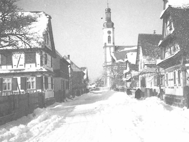 Meienheim im Schnee (undatiert).   | Foto: Reproduktion: Daferner