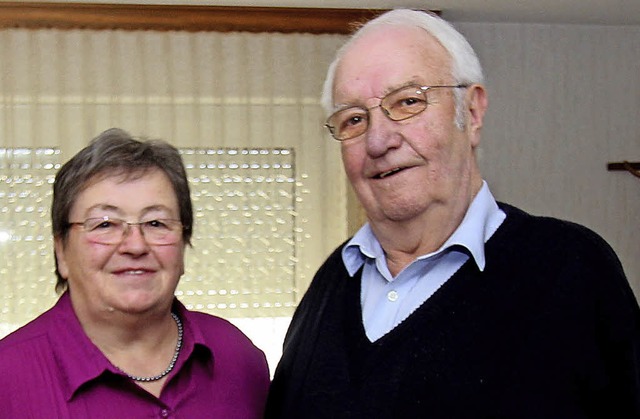 Christa und Rudolf Knbel vom Rssle i...burg sind seit 50 Jahren verheiratet.   | Foto: Herbert Trogus