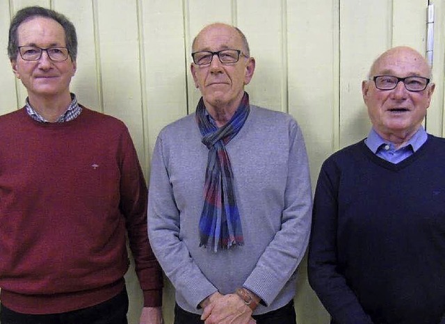 Andreas Hank, Alfons Matthi und Werne...h wurden zu Ehrenmitgliedern ernannt.   | Foto: Franz Hilger